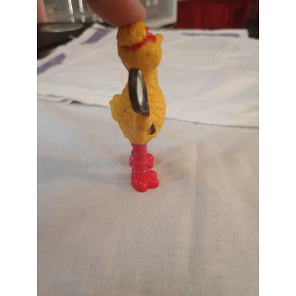 Vintage Big Bird Tennis Ball‎ Racquet PVC Figure Muppets Tara Toy Cake Topper 3" - Picture 4 of 8